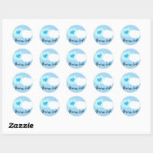 Heaven Sent Cloud en Heart Stickers blauw (Vel)
