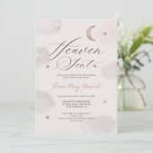 Heaven sent gender neutral moon stars Invitation (Debout devant)
