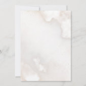 Heaven Sent Neutral Bow Baby Shower Invitation Kaart (Achterkant)