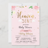 Heaven stuurde haar babymeisje uitnodiging (Voorkant)