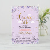 Heaven stuurde haar paarse uitnodiging (Staand voorkant)