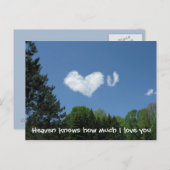 Heaven weet hoeveel ik van je hou briefkaart (Voorkant / Achterkant)