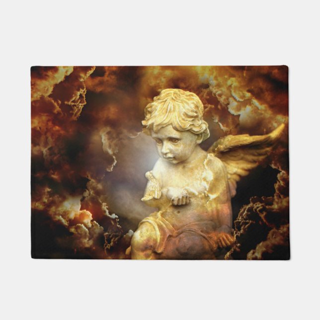 Heavenly Angel Cherub Deurmat (Voorkant)