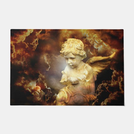 Heavenly Angel Cherub Vloermat Deurmat (Voorkant)