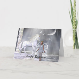 Heavenly Angel Unicorn Scene Kaart