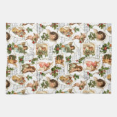 Heavenly Angels, Holly & Music Collage Theedoek (Horizontaal)