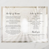 Heavenly Begrafenisprogramma Sjabloon (Achterkant)