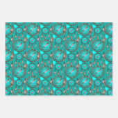 Heavenly Blue Dream Catcher Pattern Inpakpapier Vel (Voorkant 2)