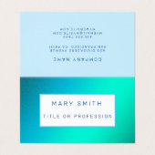 Heavenly Blue Luxury Visitekaartjes (Buitenkant ongevouwen)