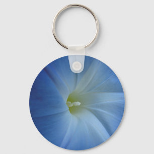 Heavenly Blue Morning Glory Flower Foto Sleutelhanger