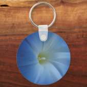 Heavenly Blue Morning Glory Flower Sleutelhanger (Voorkant)
