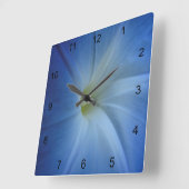 Heavenly Blue Morning Glory Flower Vierkante Klok (Hoek)