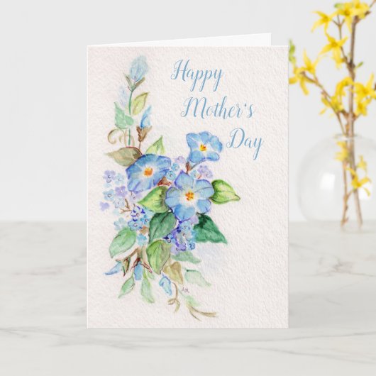 Heavenly Blues Kaart (Gele Bloem)