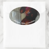 Heavenly Bunz Ovale Sticker (Tas)