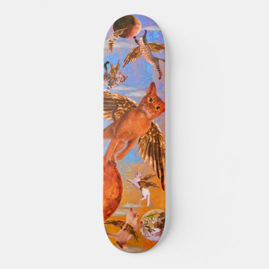 Heavenly Cats Skateboard (Voorkant)