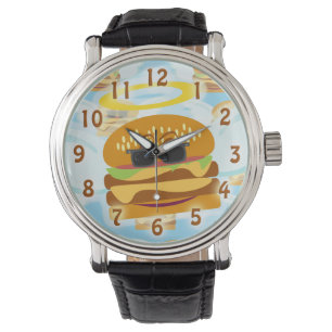 Heavenly Cheeseburger Horloge