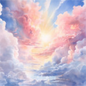 Heavenly Clouds Vinyl Sticker (Voorkant)