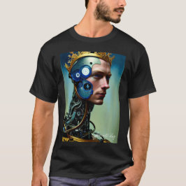 Heavenly Crowned Cyborg Prince King Mannen T-Shirt