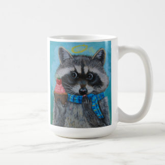 "Heavenly Cupcake", een kleine raccoon houdt van z Koffiemok