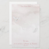 Heavenly Dove Briefpapier (Voorkant / Achterkant)
