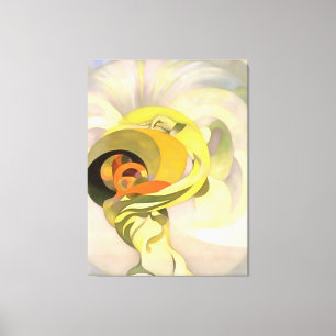 Heavenly Floral Abstract Calla Lily Personificatio Canvas Afdruk