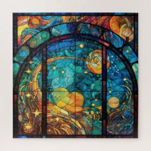 Heavenly Glas in lood kunstwerk puzzel