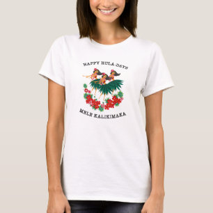 Heavenly Hula Holiday Hawaiian Hula Girls T-shirt