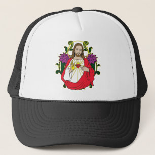 Heavenly Jesus Sacred Heart Trucker Pet