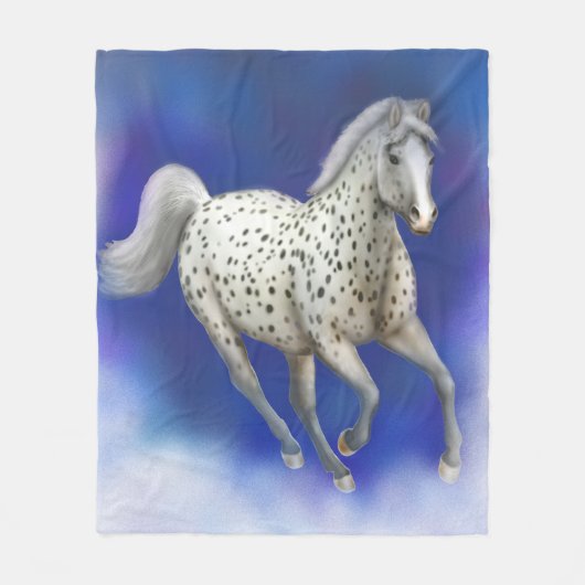 Heavenly Leopard Appaloosa Fleece Blanket (Voorkant)