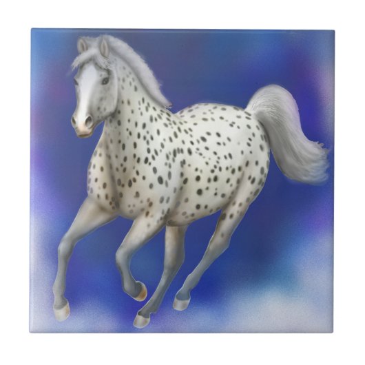 Heavenly Leopard Appaloosa Horse Tile Tegeltje (Voorkant)