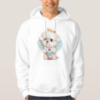 Heavenly Love: Cute Angel Maltese Dog Puppy