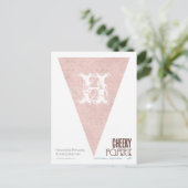 Heavenly Princess Bunting Banner Briefkaart (Staand voorkant)