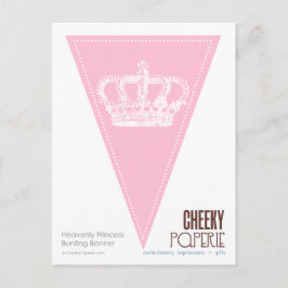 Heavenly Princess Crown 2 Bunting Banner Briefkaart