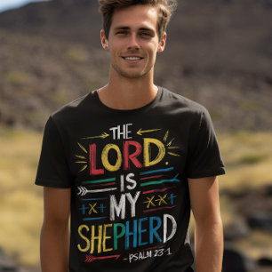 Heavenly Shepherd: Bijbelvers T-shirt