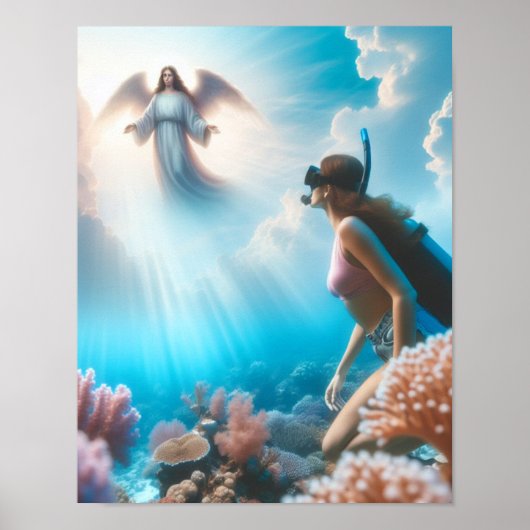 Heavenly snorkel poster (Voorkant)