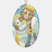 HEAVENLY SPINT CAT ANGELS CHRISTMAS ORNAMENT (Links)