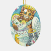 HEAVENLY SPINT CAT ANGELS CHRISTMAS ORNAMENT (Achterkant)