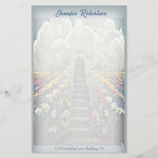 Heavenly Staircase Stationery Briefpapier (Voorkant)