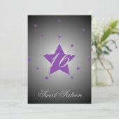Heavenly Star Sweet Sixteen-Customize Kaart (Staand voorkant)