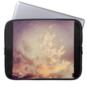 Heavenly Sunset Wolken Elektronische Zak Laptop Sleeve