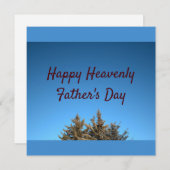Heavenly Vaderdag Feestdagenkaart (Voorkant / Achterkant)