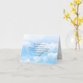 Heavens Blue Sky Christelijke sympathie Kaart (Gele Bloem)