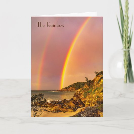 Heaven's Bridges, het regenbooggedicht Kaart (Voorkant)