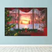 Heaven's Dayspring Christmas Canvas Afdrukken (Insitu (Houten vloer))