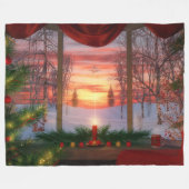 Heaven's Dayspring Fleece Blanket Deken (Voorkant (Horizontaal))