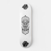 Heavens Devils – Skull Biker Skateboard Deck (Voorkant)