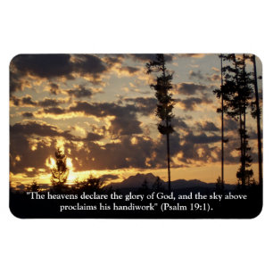 Heavens verklaren de Glory of God Photo Magneet