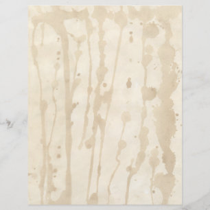 Heavily Coffee Sved Faded Parchment Letterhead