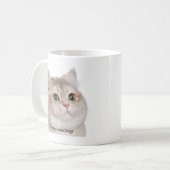 Heavy Breathing Cat Meme Mok Dubbelzijdig (Voorkant links)