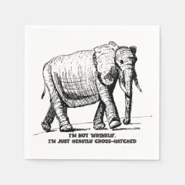 Heavy Cross-Hatched Elephant Servet